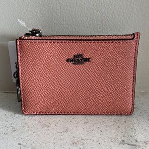 Coach card wallet keychain
